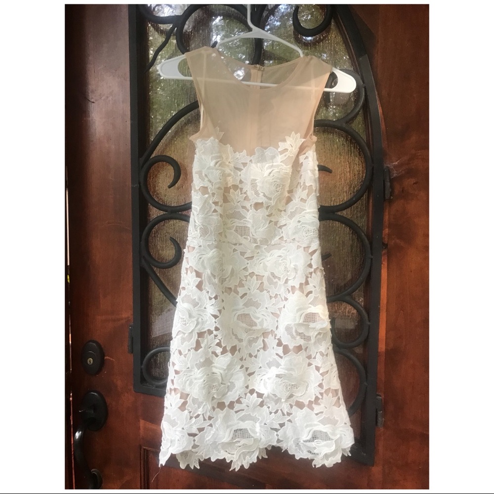 Misguided White Illusion Dress ASOS
